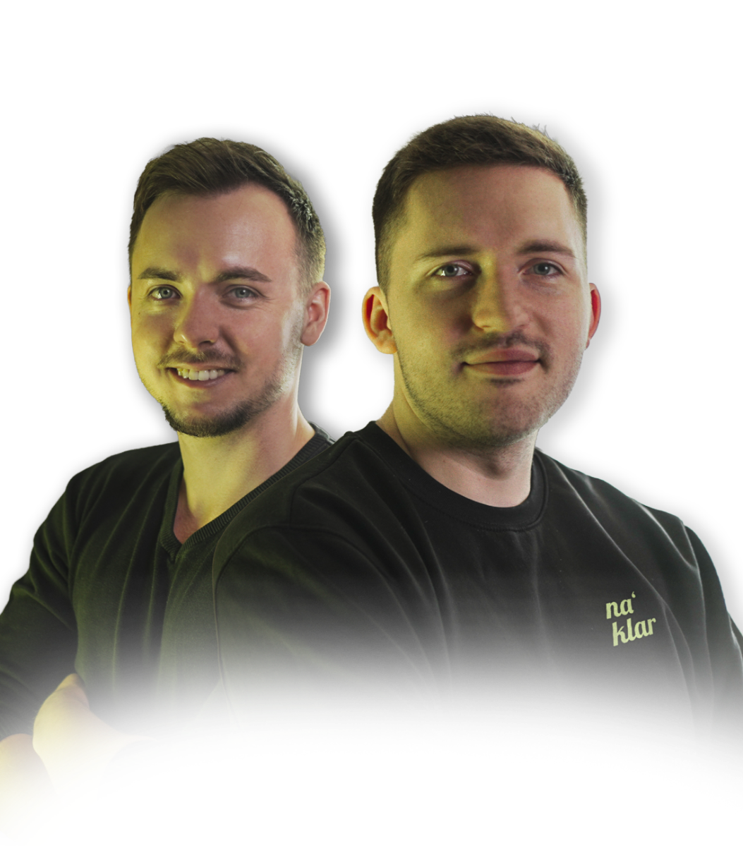 René und Hendrik, die Geschäftsführer von na' klar